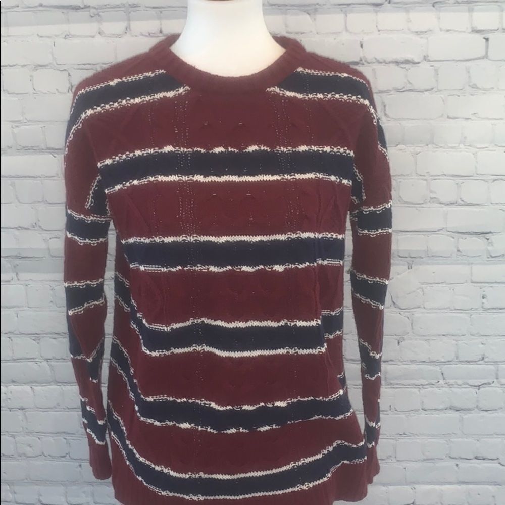 Urban Outfitters Sweater Maroon and Navy Sz XS